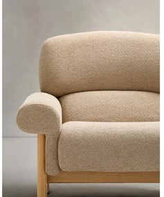 Bézs zsenília fotel Nema – Kave Home