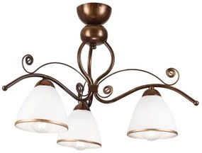 Felületre szerelhető csillár  RETRO 3xE27/60W/230V bronz patina