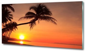 Üvegfotó Sunset beach osh-60014664