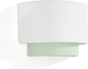 Fehér-türkiz gyerek lámpa textil búrával Bianella – Kave Home