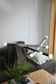 Ezüstszínű fém függőlámpa Stack – Markslöjd