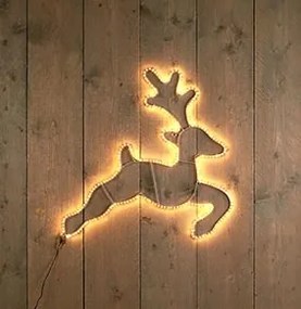 Világító rénszarvas, 62x62 cm