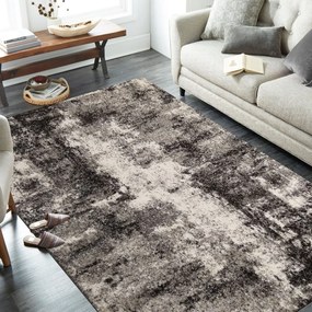 Modern bézs-barna mintás szőnyeg a nappaliba Szélesség: 200 cm | Hossz: 290 cm