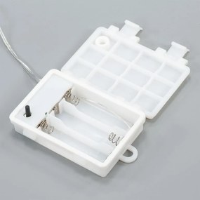 NEXOS Fényfüggöny hópehely 8 LED meleg fehér