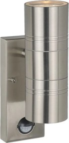 LUCIDE 14866-10-12 ARNE-LED Fali Lámpa Mozgásérzékelővel Ezüst GU10 IP44
