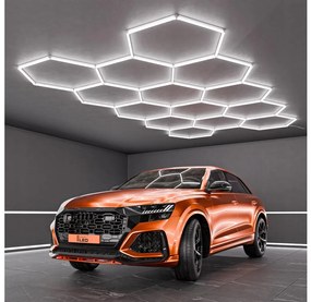 LED mennyezeti lámpatest LED/456W/85-265V 6500K 522x298 cm CRI 90 IP54 fehér