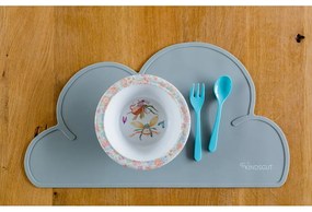 Cloud sötétszürke szilikon tányéralátét, 49 x 27 cm - Kindsgut