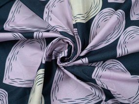 Mikroszálas ágyneműhuzat VIOLET HEARTS világos lila Ágyneműhuzat mérete: 2 db 70 x 80 cm | 160 x 200 cm