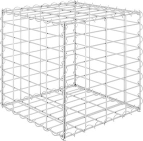 vidaXL kocka alakú acélhuzal gabion magaságyás 40 x 40 x 40 cm