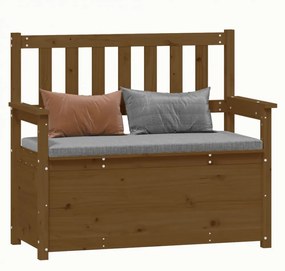 mézbarna tömör fenyőfa pad 112,5x51,5x96,5 cm