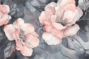 Kép - Virágok vázlata (90x60 cm)