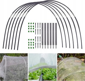 Állvány Üvegház Alagút Kerti Termesztő váz +csipeszek És Heringek