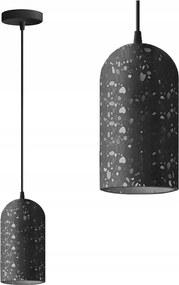 Függő Mennyezeti Lámpa Beton B Fekete Terrazzo