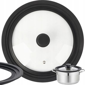 Univerzális 3az1ben Ruhhy szilikon fedő 28 30 32 cm-es edényekhez és serpenyőkhöz