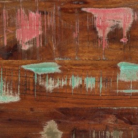 TV szekrény 100x30x25 cm tömörfa, újrahasznosított fa