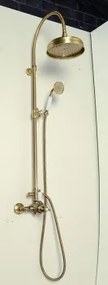 ANTEA Zuhanyoszlop termosztatikus csapteleppel, bronz (SET046)