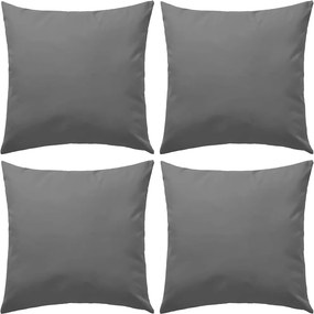 vidaXL 4 db szürke kültéri párna 45 x 45 cm