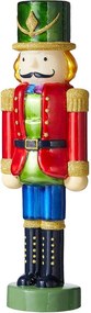 X-MAS üveg LED diótörő 30cm, piros