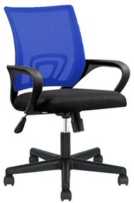 Karfás irodai forgószék több színben-kék