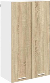 vidaXL Függő szekrény tárolóval Sonoma tölgy 60 x 31 x 100 cm Faanyag