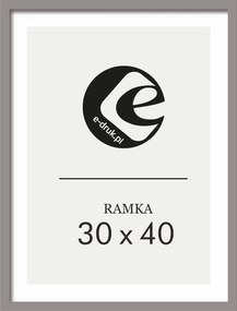 Képkeret 30x40 Szürke plexi képkeret mdf ajándéknak