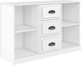 vidaXL magasfényű fehér szerelt fa tálalószekrény 104,5x35,5x67,5 cm