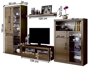Nappalibútor LED világítással, dió warmia, TOGO 2 NEW