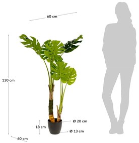 Monstera műnövény (magasság 130 cm) – Kave Home