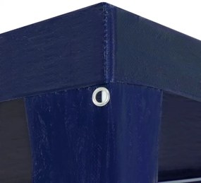 kék PE rendezvénysátor 3 x 12 m