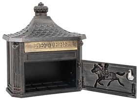 vidaXL Fali Postafiók Bronz 40.5 x 15.5 x 44 cm Öntött alumínium