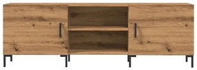 kézműves tölgy színű szerelt fa TV-szekrény 150 x 30 x 50 cm