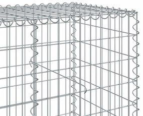 horganyzott vas gabion kosár fedéllel 100 x 100 x 100 cm