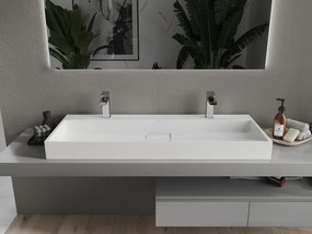 Mexen Ava pult feletti mosdó konglomerátumból 2/O 120 x 46 cm, fehér - 23011202