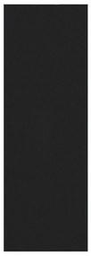 Négyzetes Lábtörlő Fekete 120x350 cm