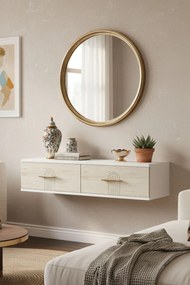 Ida komód, fehér-travertin, 120 cm – TR555CHM1652