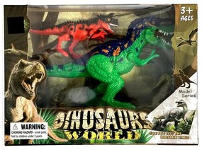 Dinoszaurusz műanyag figura 2db-os szett dobozban