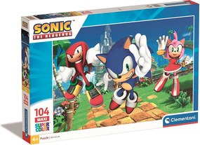 Sonic a sündisznó Amy Rose 104 db-os maxi puzzle Clementoni
