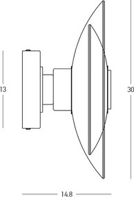 Zambelis 25143 modern fali lámpa 1x10w 1170lm 3000K IP20