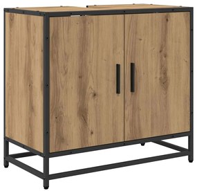 Fürdőszobai mosdószekrény kézműves tölgy 65 x 33 x 60 cm