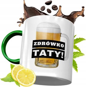 Zöld Bögre Apukának Születésnapi Ajándék fényképes nyomtatással