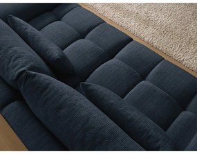 Sötétkék zsenília kanapé 264 cm Ivane – Bobochic Paris