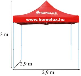 Összecsukható kerti pavilon 2,9x2,9x3 m