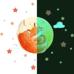 Gyerek falmatrica 30x30 cm Dreamy Fox – Ambiance