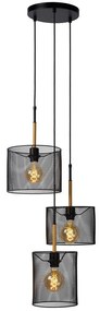 Lucide 45459/03/30 - Csillár zsinóron BASKETT 3xE27/40W/230V