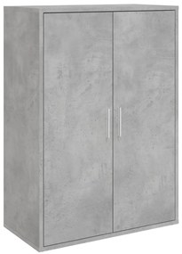 2 db betonszürke szerelt fa tálalószekrény 60 x 31 x 84 cm