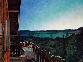 Reprodukció Summer Nights, Harald Sohlberg