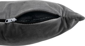 Irodai fotel, szürke Velvet anyag/króm, KLIAN