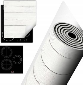 Tűzhelyvédő Szőnyeg Asztallap Dekoráció 45x52 fehér fa