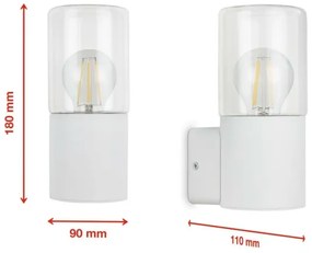 Briloner 320506TF - Kültéri fali lámpa 1xE27/12W/230V IP44 fehér