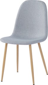 Szék, világos szürke/bükk, LEGA NEW